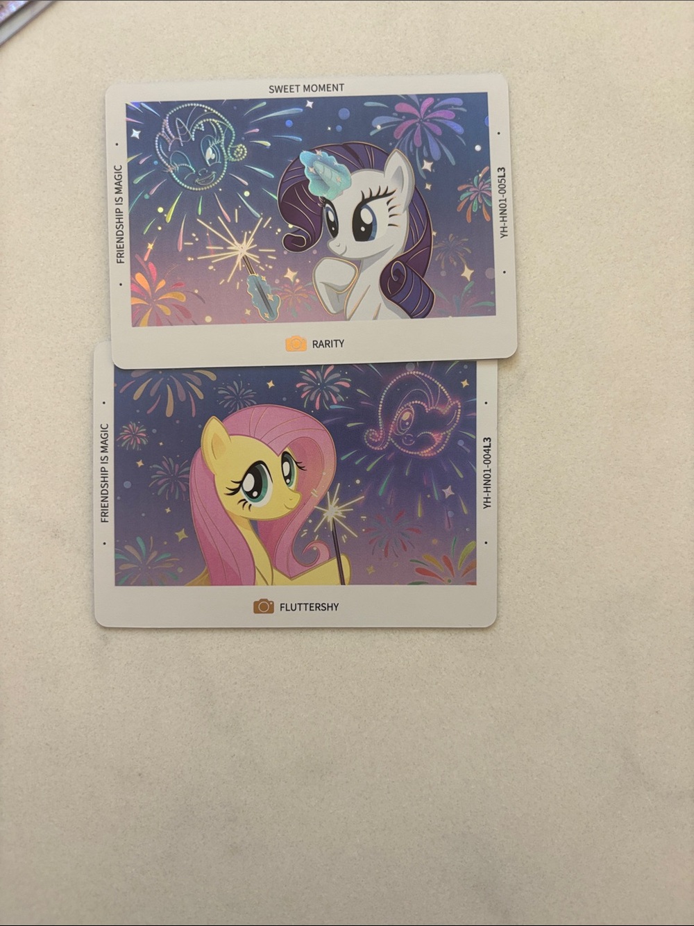 My Little Pony Party Cards - Rarity & Fluttershy BUNDLE OF 2